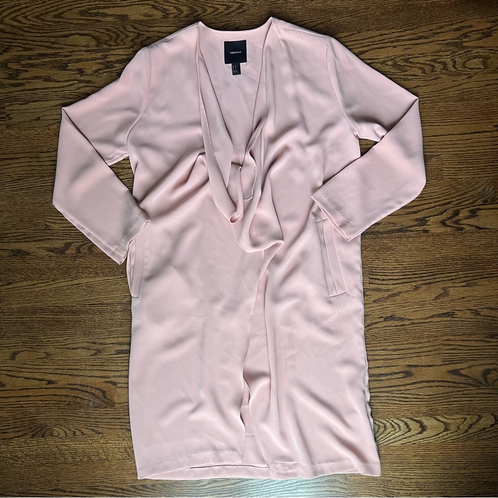 ✨SOLD✨ Forever 21 Trench Coat in Pale Pink (M)